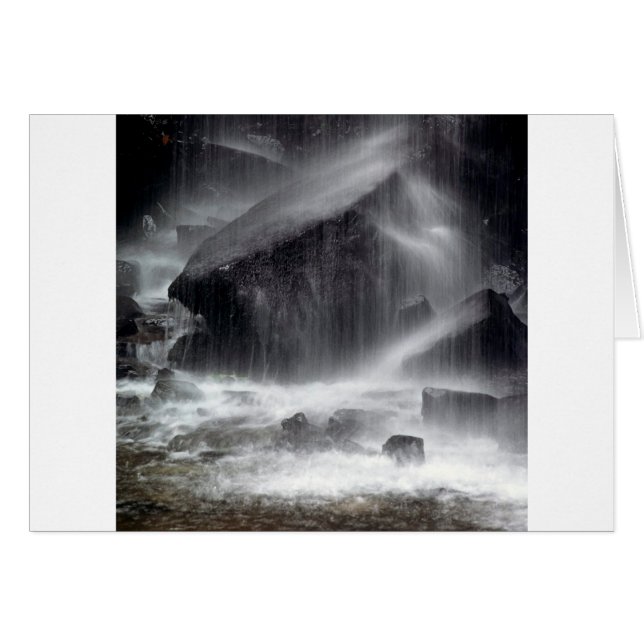 Nedgångar för platsskogsvaktarebäck hälsningskort (Framsidan Horizontal)