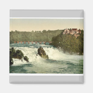 Nedgångarna av Rhinen, med det Laufen slottet, Sc Magnet