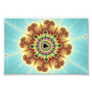 Nedgångblomma - Fractalkonst Fototryck