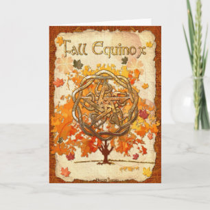 NedgångdagjämningPagan Wiccan Kort