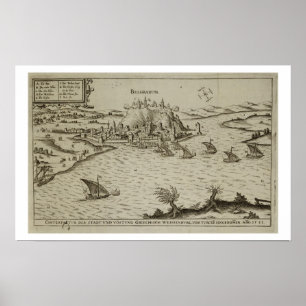 Nedgången av Belgrade till turksna i 1521, illust Poster