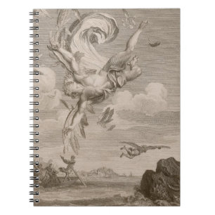 Nedgången av Icarus, 1731 (gravyr) Anteckningsbok