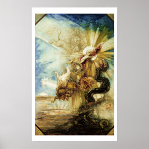 Nedgången av phaethonen (w/c på papper) poster