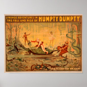 Nedgången och löneförhöjningen av den Humpty Poster