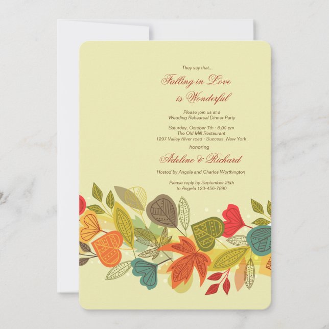 Nedgånggirlandinbjudan Inbjudningar (Framsida)