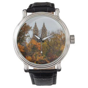 Nedgånghösten landskap fotoet av Central Park Armbandsur