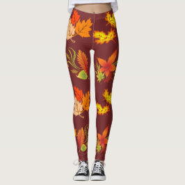 Nedgånglövdamasker Leggings