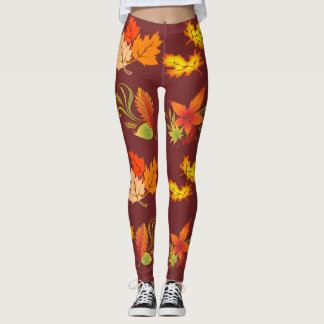 Nedgånglövdamasker Leggings