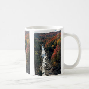 Nedgånglövverk på den Queechee klyftan, Queeche Kaffemugg