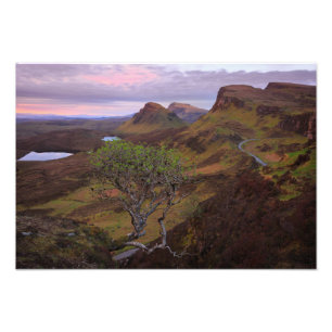Nedgrävning av sollandskap på Skye Fototryck