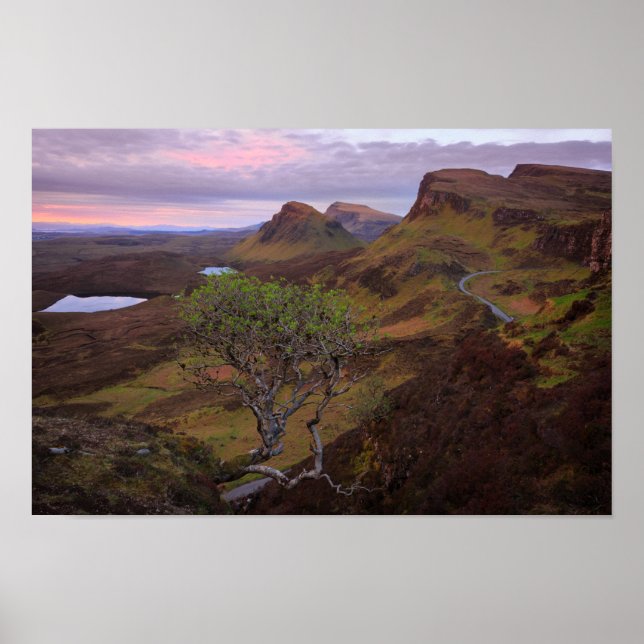 Nedgrävning av sollandskap på Skye Poster (Framsidan)