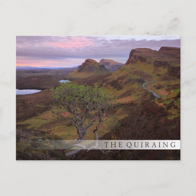 Nedgrävning av sollandskap på Skye Vykort (Framsida)