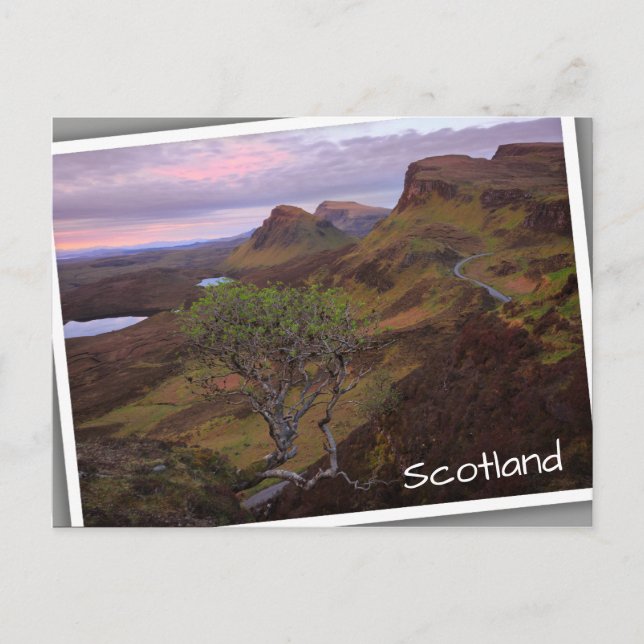 Nedgrävning av sollandskap på Skye Vykort (Framsida)