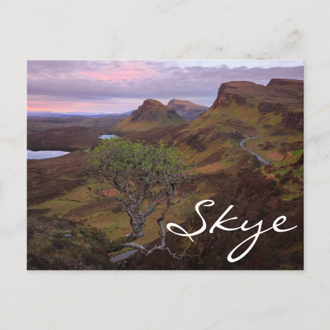 Nedgrävning av sollandskap på Skye Vykort (Framsida)
