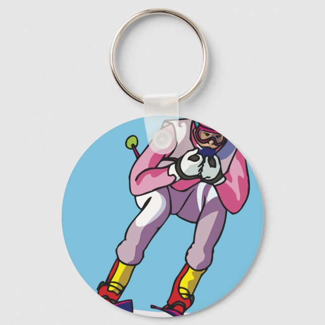 Nedhill Skiing Keychain Nyckelring (Framsida)