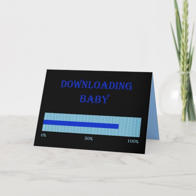 NEDLADDA BABYEN - BABY SHOWERINBJUDANKORT INBJUDAN (Framsida)