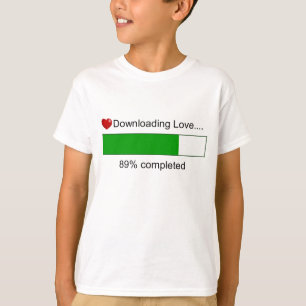 Nedladda kärlek t-shirt