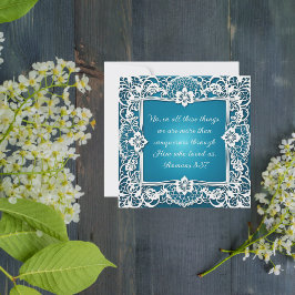 Nedladdningsbar Anpassningsbar Elegant Spets Bibel Julkort