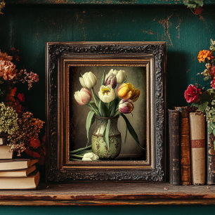 Nedladdningsbar Blommigt i vintage - Vår Tulips Poster