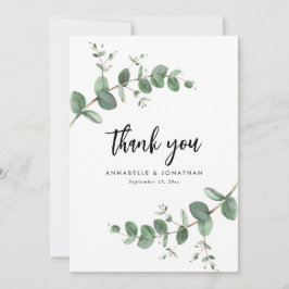 nedladdningsbar bröllop eucalyptus tack inbjudningar