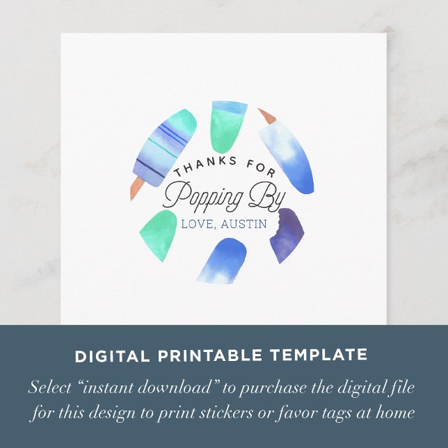 Nedladdningsbar kort-/taggmall för barnkalas inbjudningar (Skapare uppladdad)