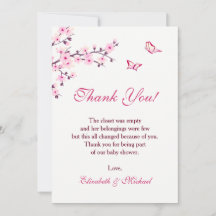 Nedladdningsbar Tack för Cherry Blommar Baby Showe