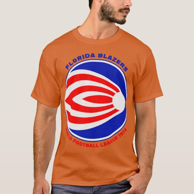 Nedlagda Florida Blazers WFL 1974 T Shirt (Framsida)