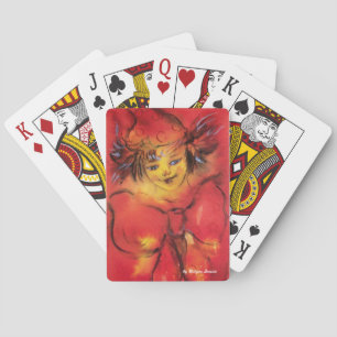 NEDLAGDA MED RED RIBBON/Venetian MasqueraBoll Casinokort