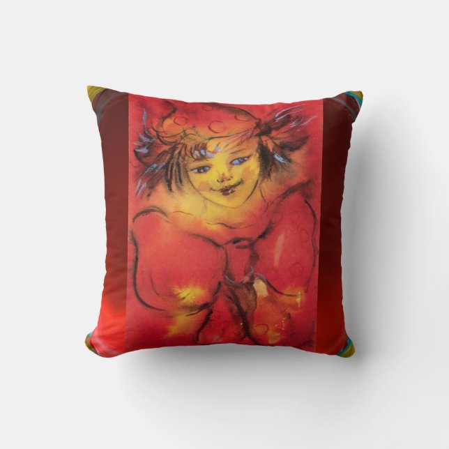 NEDLAGDA MED RED RIBBON/Venetian MasqueraBoll Kudde (Framsida)