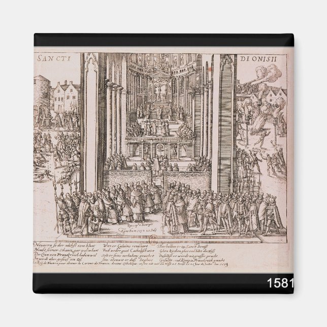 Nedläggning av Henri IV Magnet (Framsidan)