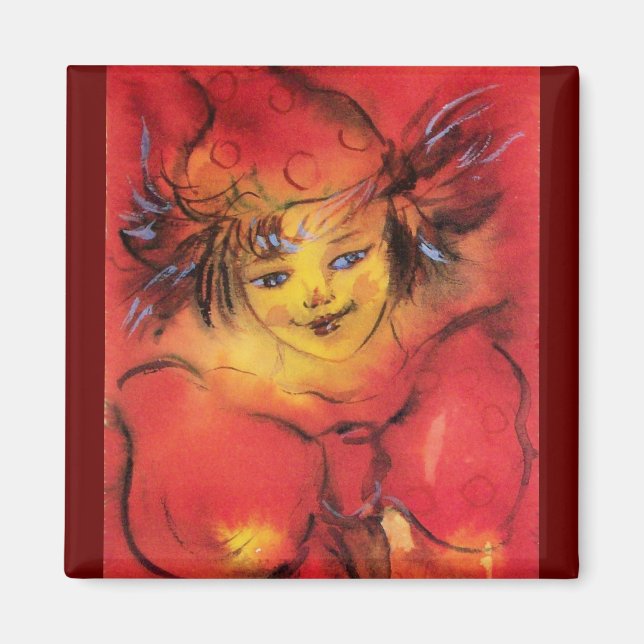 NEDLAT MED RÖD RIBBON MAGNET (Framsidan)