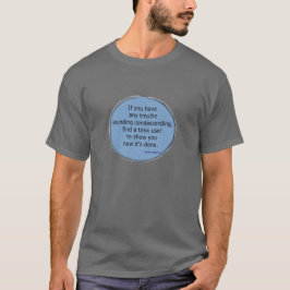 Nedlåtande Unix - Scott Adams Tee