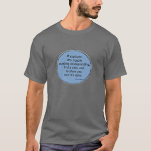 Nedlåtande Unix - Scott Adams Tee Shirt