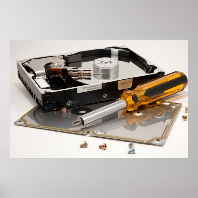 Nedmonterad hårddisk poster (Framsidan)