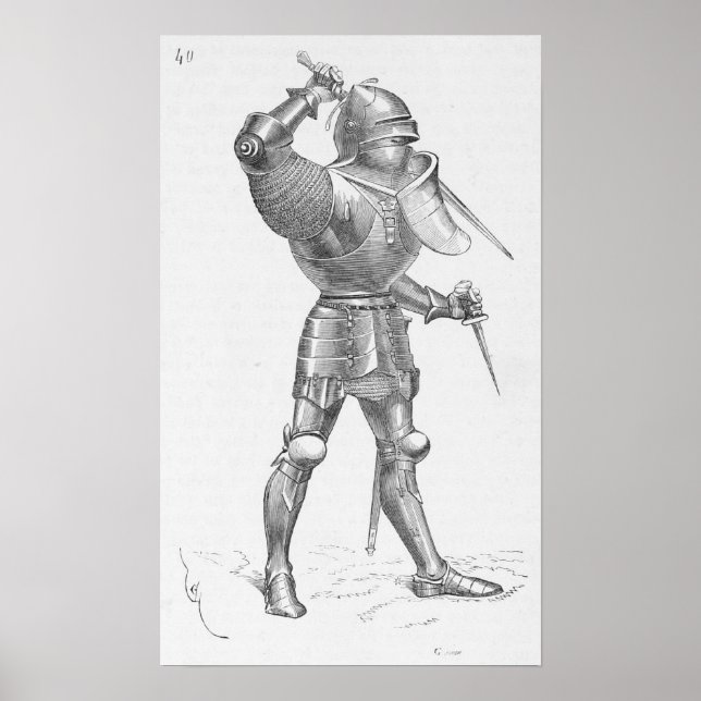Nedmonterad Knight Poster (Framsidan)