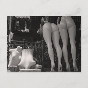 Nedmonterade mannequins vykort