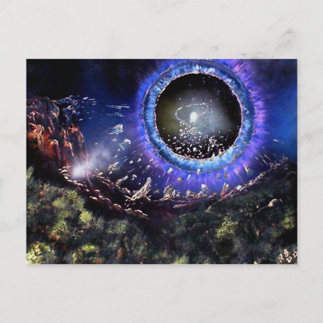 Nedmontering av en planet vykort (Framsida)