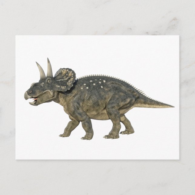 Nedoceratops Dinosaur Running Vykort (Framsida)
