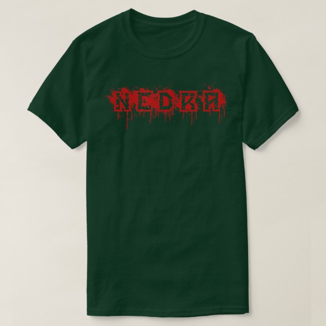 Nedra  First Name Halloween Costume Personalized  T Shirt (Design framsida)