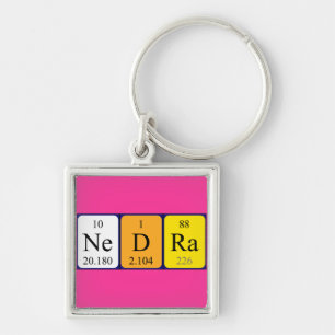 Nedra Periodisk bord namn nyckelring
