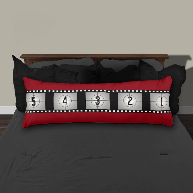 Nedräkning av filmstrimlingsfilter kroppskudde (Skapare uppladdad)