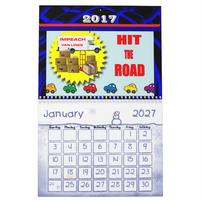 Nedräkning till Nobama 2 år Kalender (Jan 2027)