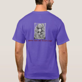 Nedre Ansikte och blommor T Shirt