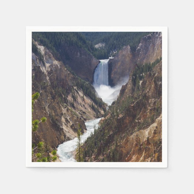Nedre blomning Yellowstone Pappersservett (Framsidan)