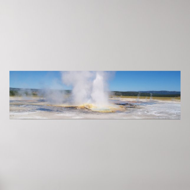 Nedre Geyser Basin Poster (Framsidan)