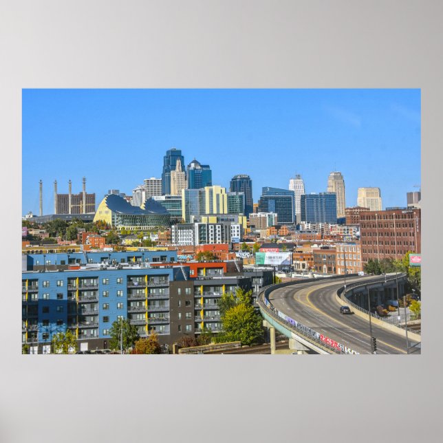 Nedre Kansas City, Missouri-vy Poster (Framsidan)