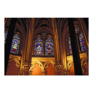 Nedre kapell i La Sainte-Chapelle, Paris, 2 Fototryck