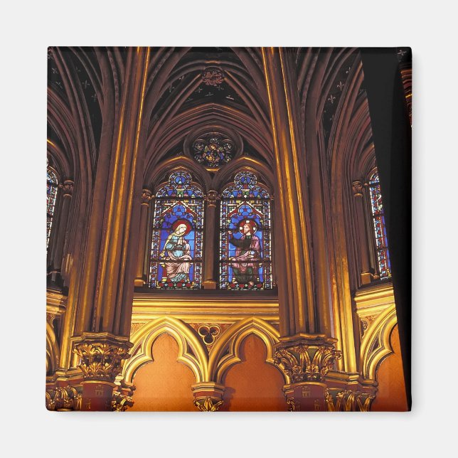 Nedre kapell i La Sainte-Chapelle, Paris, 2 Magnet (Framsidan)