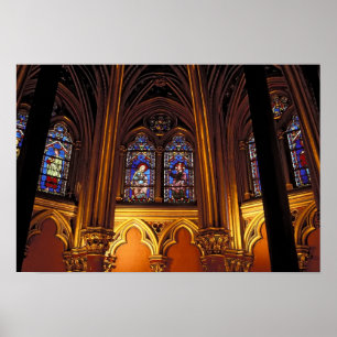Nedre kapell i La Sainte-Chapelle, Paris, 2 Poster