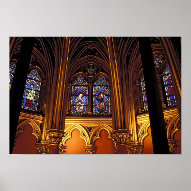 Nedre kapell i La Sainte-Chapelle, Paris, 2 Poster (Framsidan)